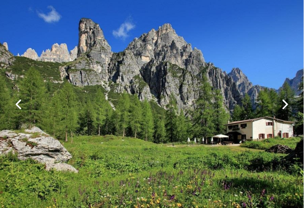rifugio alpino nelle dolomiti in vendita